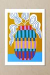 Thumbnail View 2: East End Prints Striped Pot Wall Art Print