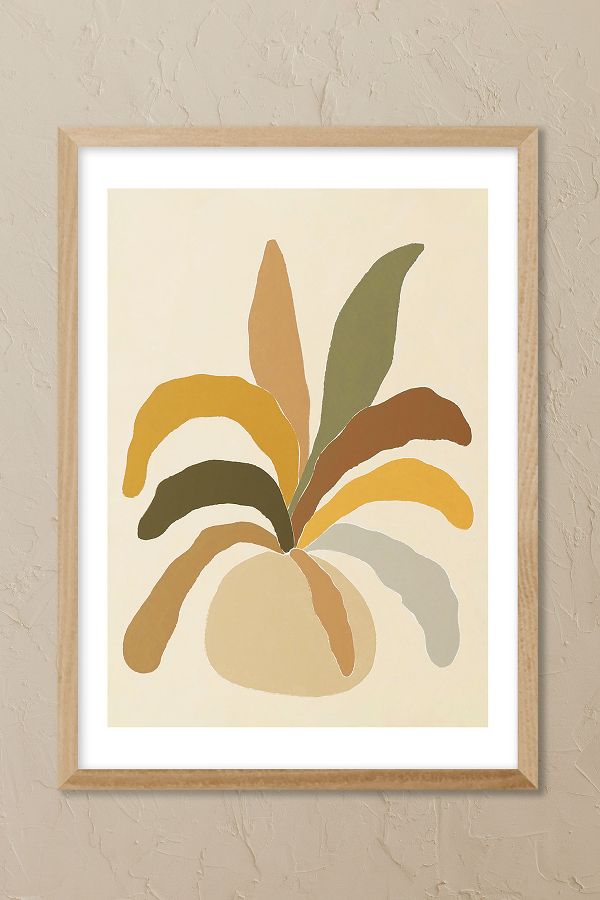 Slide View: 1: East End Prints Pastel Plant Wall Art Print