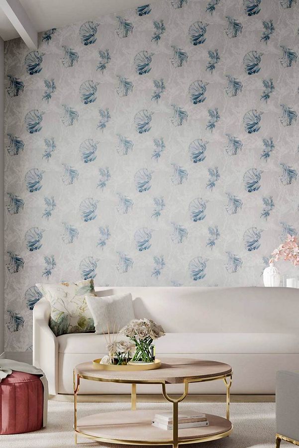 Slide View: 3: Harlequin Halfmoon Wallpaper