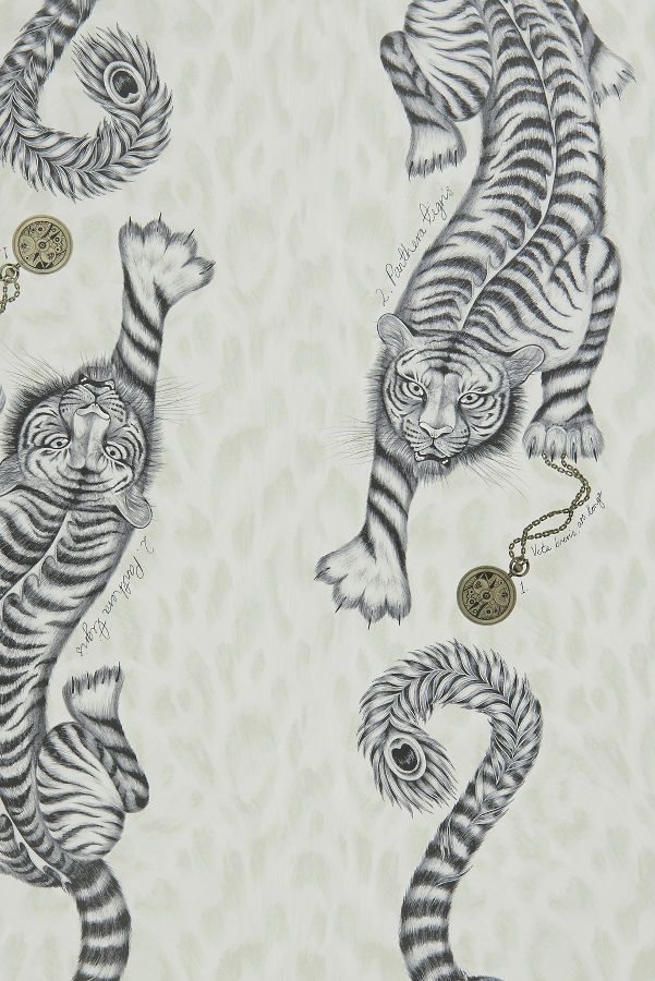 Slide View: 1: Emma J Shipley Tigris Wallpaper