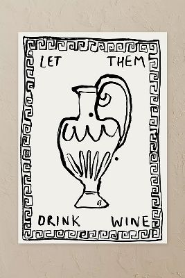 Olivia Sewell Let Them Drink Wine A3 Print