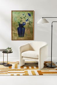 Slide View: 2: Effie Boucle Tripod Occasional Accent Chair