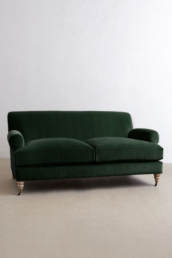 Velvet Willoughby Sofa, Wilcox Legs Anthropologie UK