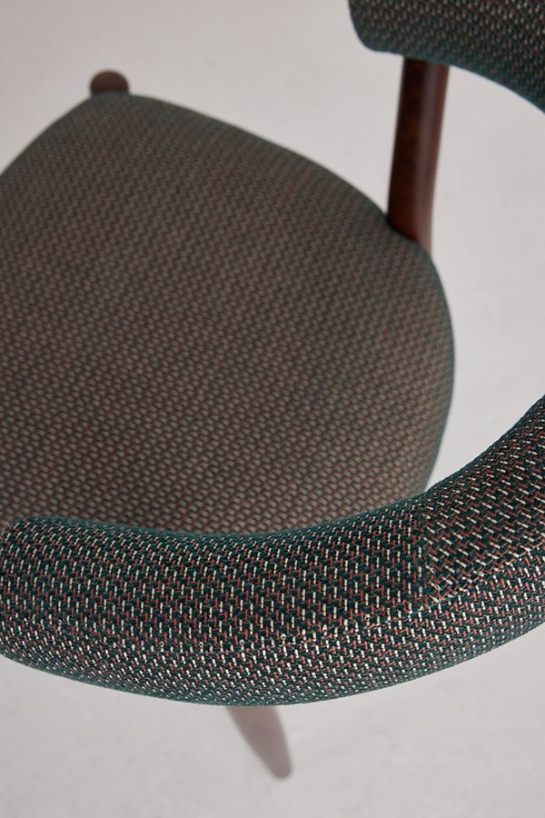 Slide View: 4: Elsa Orezza Weave-Upholstered FSC Beech Wood Dining Chair