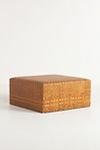 Thumbnail View 6: Cove Woven Leather Ottoman