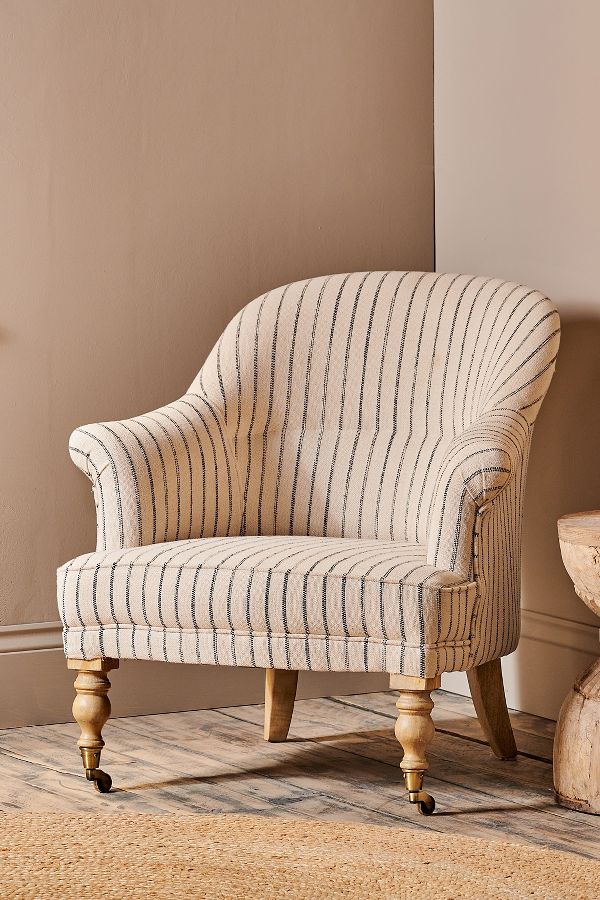 Slide View: 1: nkuku Sanja Stripe Armchair