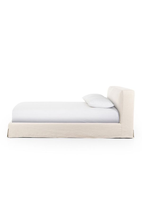 Slide View: 3: Aidan Linen Slipcover Bed