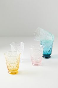 Slide View: 4: The Bombay Handblown Glass Juice Glasses, Set of 4