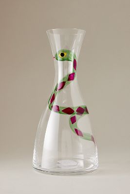 Carafe en verre serpent Anna + Nina