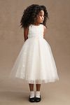 Thumbnail View 2: Princess Daliana Jessie Beaded Floral Tulle Flower Girl Dress