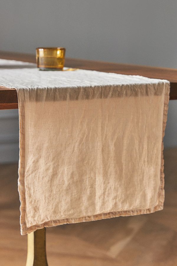 Slide View: 3: Edison Linen Table Runner