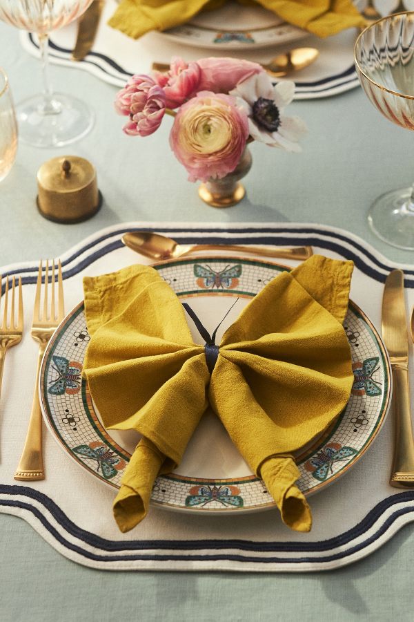 Vista diapositiva: 3: Edison Linen Napkins, Set of 4