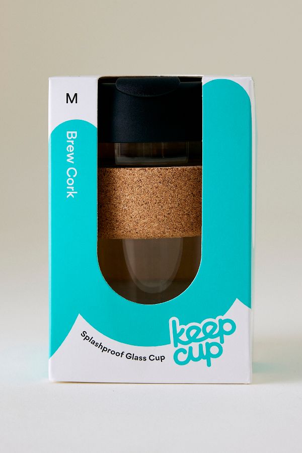 Vista diapositiva: 3: KeepCup Brew Cork Tazza da Caffè in Vetro Riutilizzabile