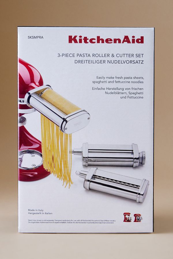 Slide View: 1: KitchenAid Pasta Cutters & Roller 3-Piece Set 