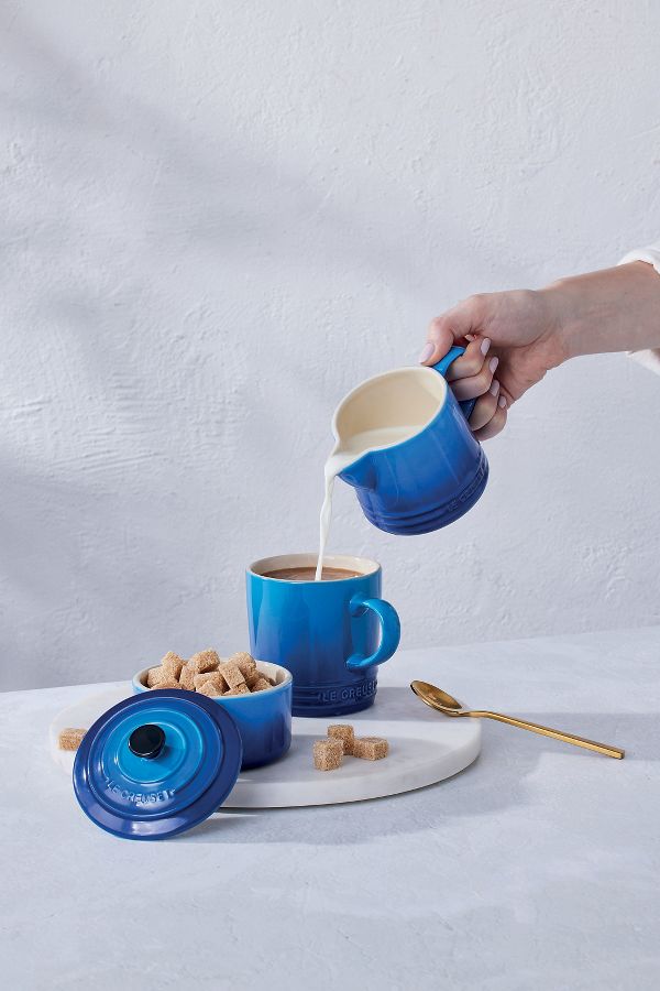 Slide View: 2: Le Creuset Stoneware Signature Milk & Sugar Set