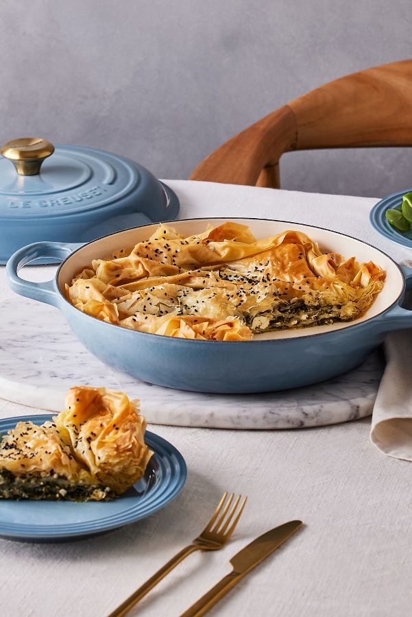 Slide View: 1: Le Creuset Signature Cast Iron Shallow Casserole, 30cm