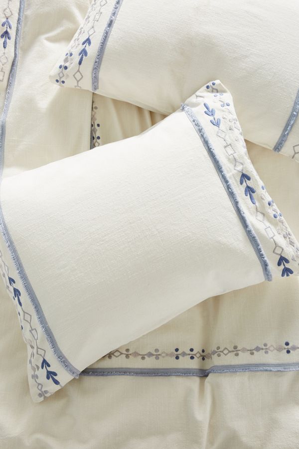 Embroidered Timaru Pillowcases Anthropologie Uk