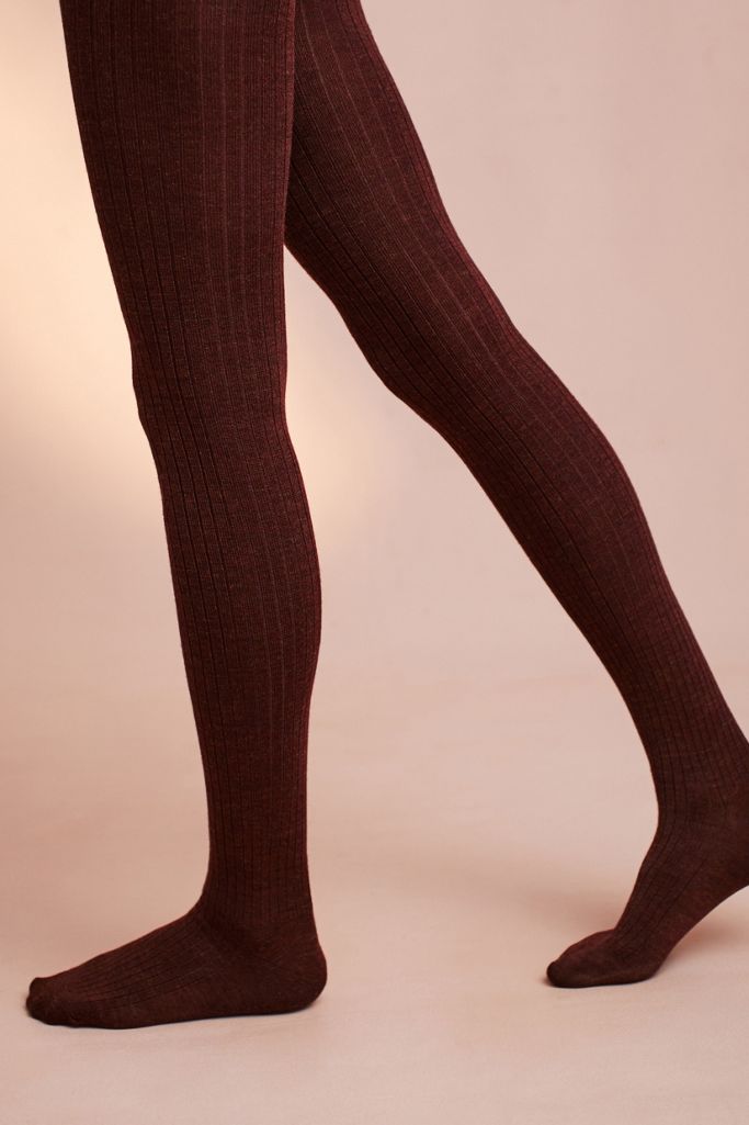 Ribbed Wool Tights | Anthropologie
