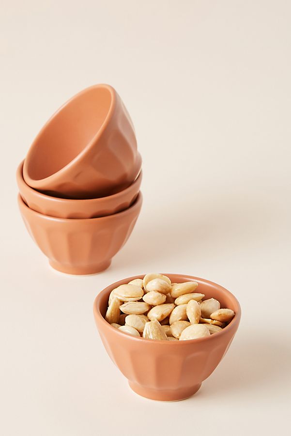 Slide View: 1: Mini Matte Latte Bowls, Set of 4