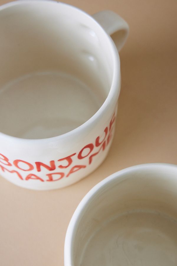 Vista de diapositivas: 2: Taza Anna + Nina Bonjour, Juego de 2