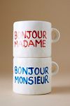 Thumbnail View 1: Anna + Nina Bonjour Mug, Set of 2