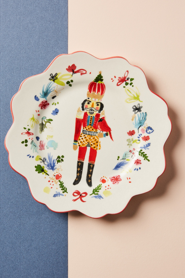 August Wren Nutcracker Dessert Plate Anthropologie UK