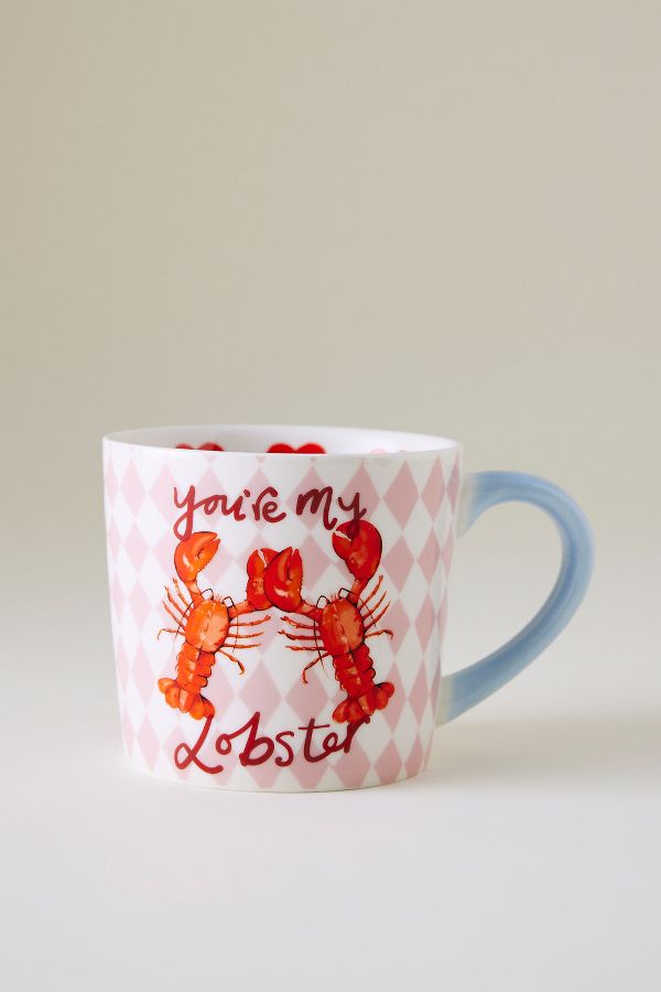 Slide View: 1: Mug en porcelaine Eleanor Bowmer You're My Lobster