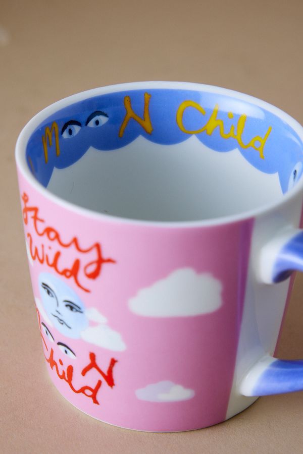 Slide View: 2: Eleanor Bowmer Stay Wild Moon Child China Mug