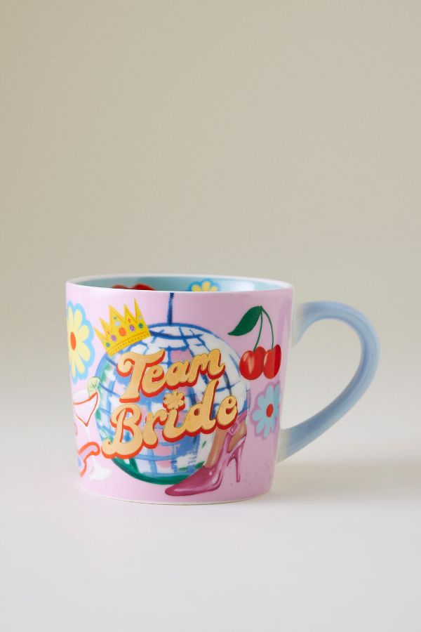 Vista de diapositivas: 1: Taza de Porcelana Eleanor Bowmer Novia del Equipo