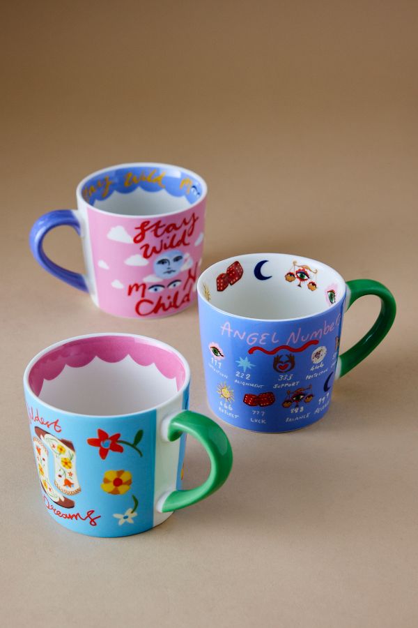 Vista de diapositivas: 3: Taza de Porcelana Eleanor Bowmer Números de Ángel