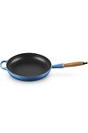 Thumbnail View 3: Le Creuset Cast Iron Frying Pan with Wooden Handle, 28cm