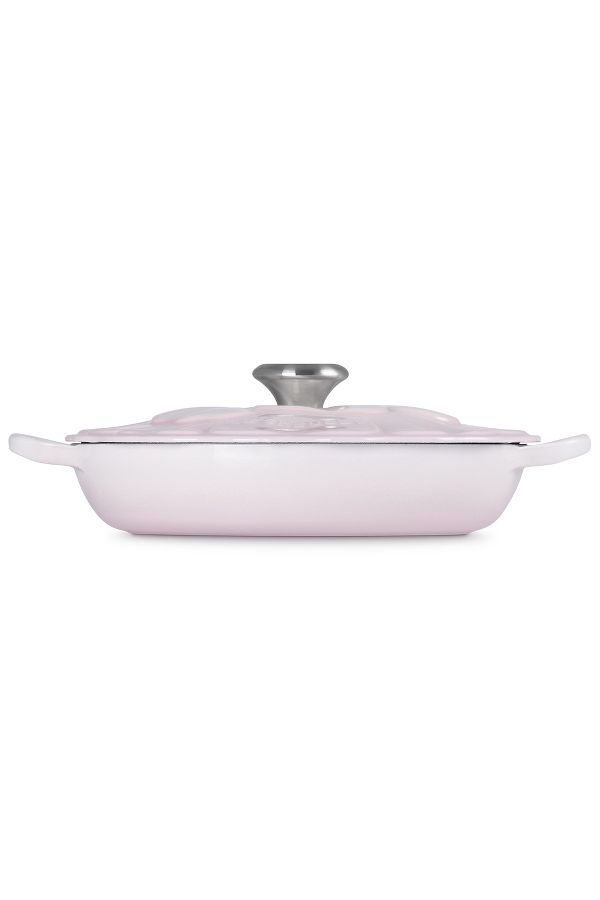 Slide View: 3: Le Creuset Cast Iron Petal Shallow Casserole