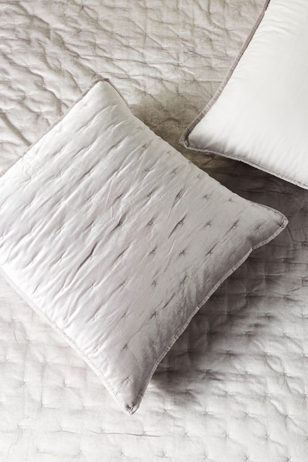 Velvet Cross Stitched Square Pillowcase Anthropologie Uk