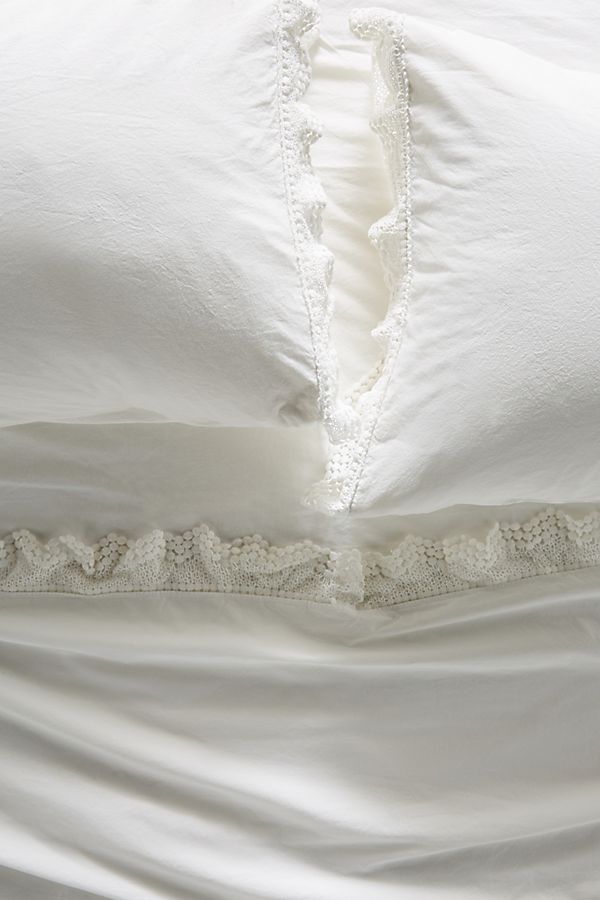 Slide View: 1: Embellished Chevron Percale Sheet Set