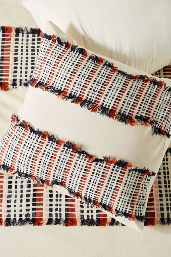 Woven Jarrell Square Pillowcase Anthropologie Uk