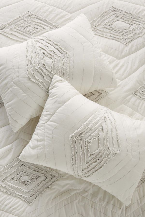 Set Of 2 Textured Blue Ridge Pillowcases Anthropologie Uk