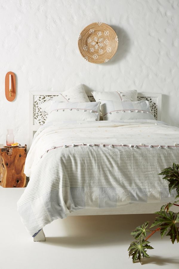 Tasseled Rayas Duvet Cover Anthropologie