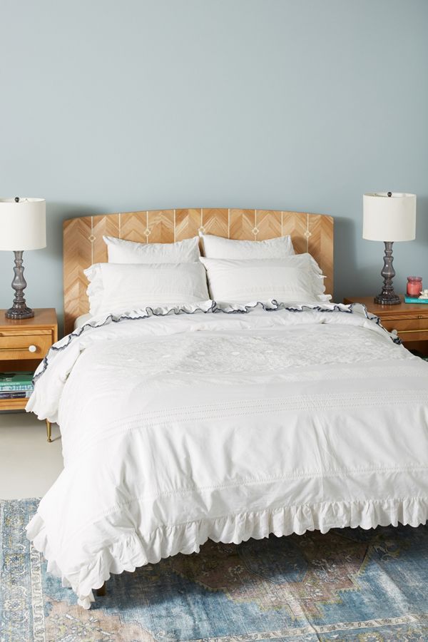 Corrine Eyelet Duvet Cover Anthropologie