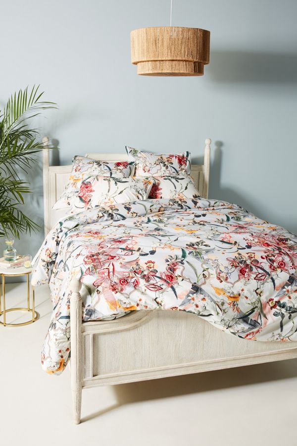 Vineet Bahl Embroidered Blooms Duvet Cover Anthropologie