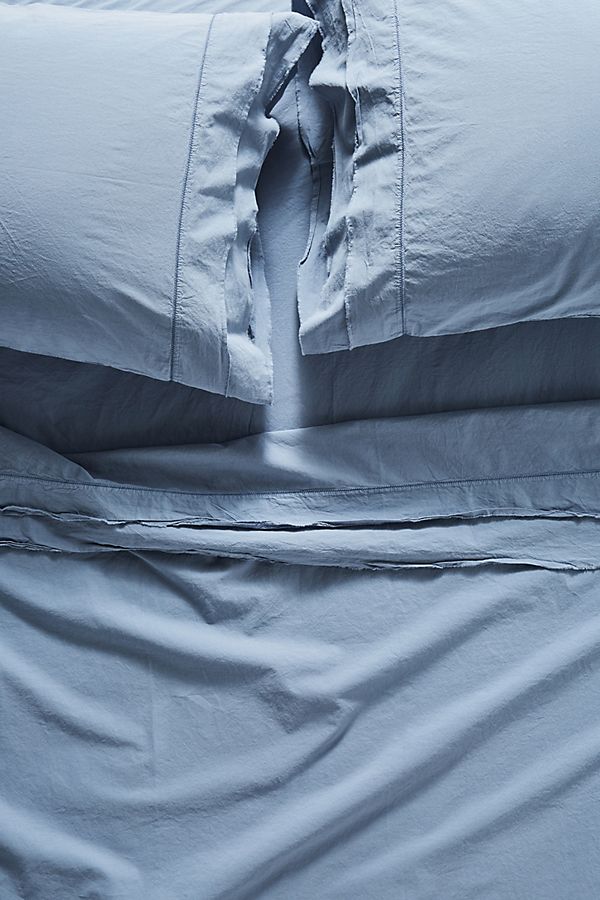 Slide View: 1: Joey Washed Percale Sheet Set