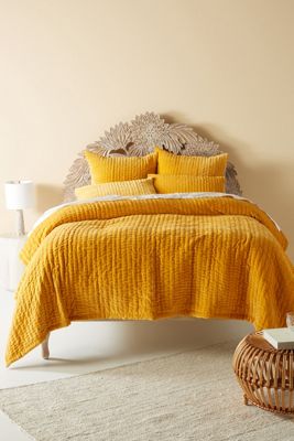 Velvet Bedding Quilts Pillows Throws Anthropologie