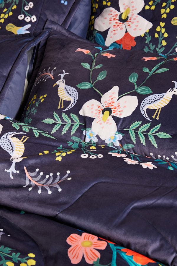 Rifle Paper Co For Anthropologie Velvet Luxembourg Quilt