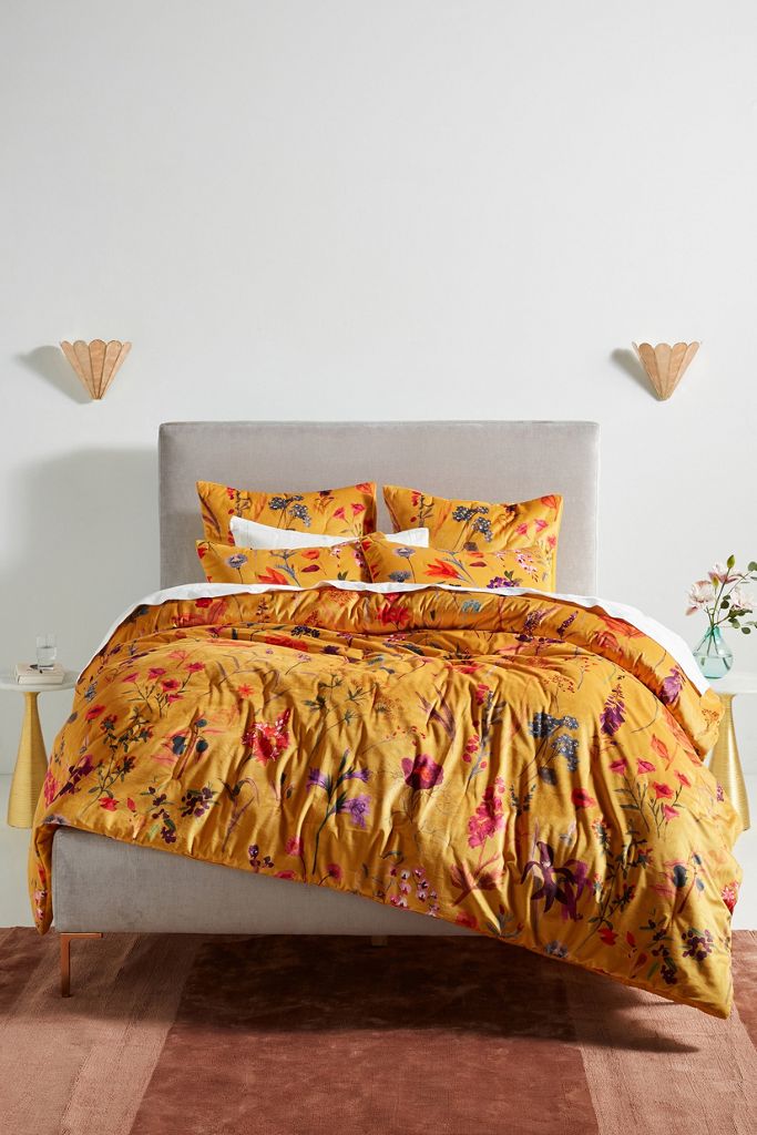 Layne Velvet Quilt Anthropologie