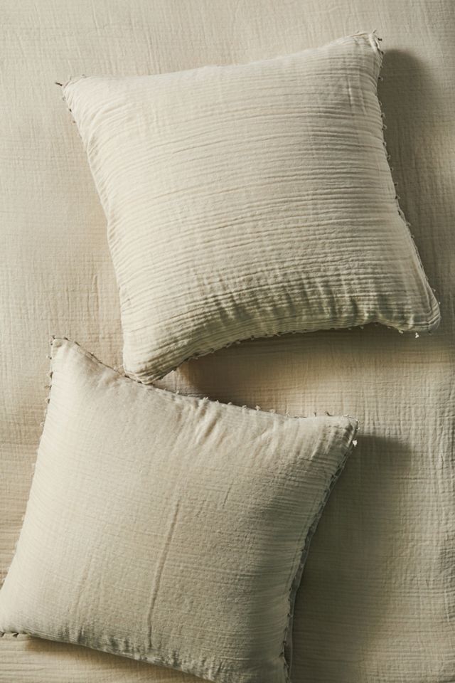 Reversible Airy Gauze Euro Sham Anthropologie