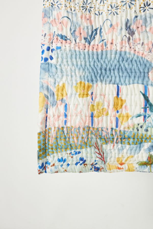 Slide View: 6: Rosalind Cotton Voile Printed Quilt