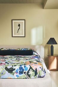 Slide View: 1: Marguerite Organic Sateen Duvet Cover