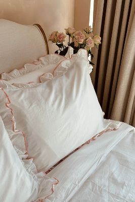 Sukun Provence Dusty Pink Cotton Sateen Bedding Set