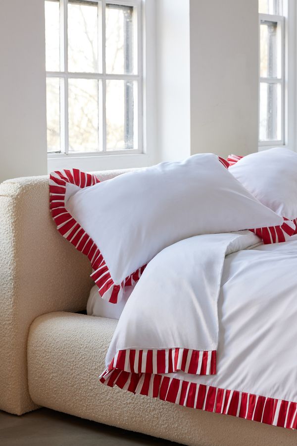 Slide View: 1: Sukun x Atelier Raff Candy Cane Collection Cotton Sateen Bedding Set