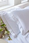 Thumbnail View 1: Sukun Amalfi White Cotton Sateen Pillowcase, Set of 2