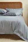 Thumbnail View 1: Dip & Doze Nordic Sky Edged Organic Cotton Percale Duvet Cover